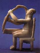unknow artist Seated Harp Player painting